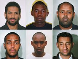 Six men plotted to carry out a series of "murderous suicide bombings" on London's public transport system