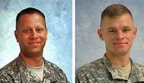 Staff Sgt. Travis Torgerson, left, and Staff Sgt. Michael Stroud