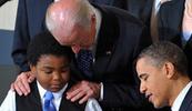 Vice Presiden Joe Biden fondles 11-year-old colored boy