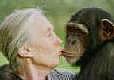 Jane Goodall and friend